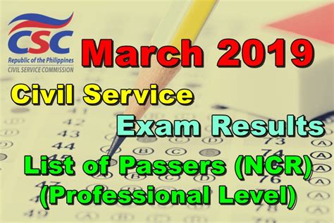 civil service result march 2019|TOP 10 PASSERS: March 2019 Civil Service Exam Professional .
